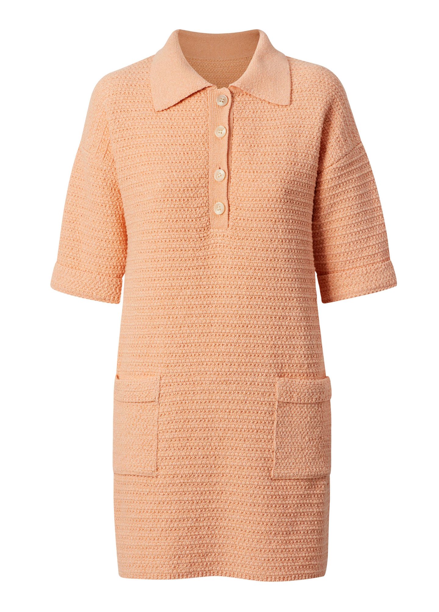 Dürfen wir vorstellen? Das perfekte Frühlingskleid. Nicht nur die stylishe Farbe, sondern auch der angesagte Polo-Kragen macht das Kleid zum absoluten Hingucker. Von Mango, um die 60 Euro.