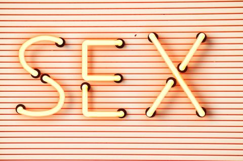 Schriftzug Sex