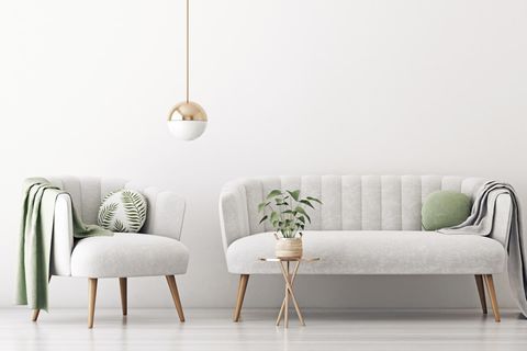 Deko-Trend: Sessel und Sofa mit runden Kissen