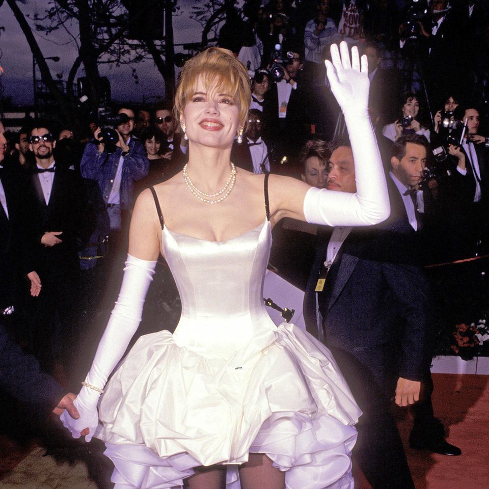 Schlimme Oscar-Looks: Geena Davis 1992
