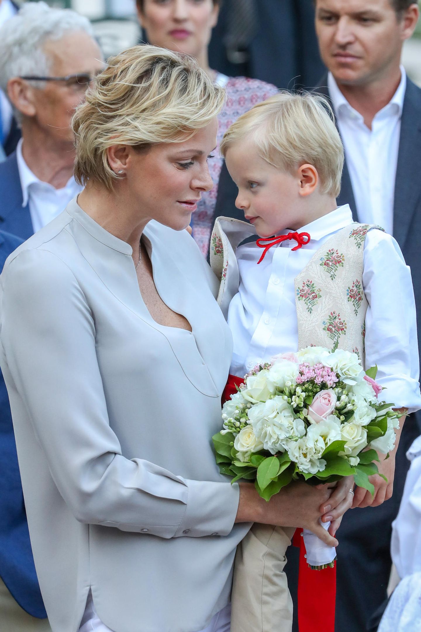 Royale Mütter: Fürstin Charléne von Monaco mit Sohn Jacques
