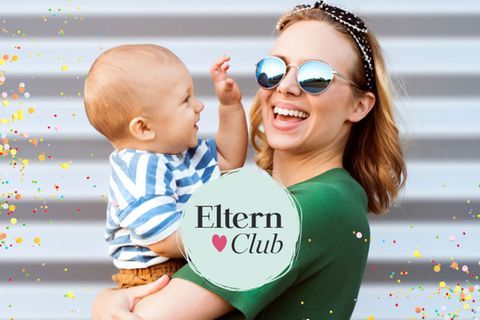 Eltern Club: Frau mit Kind auf dem Arm