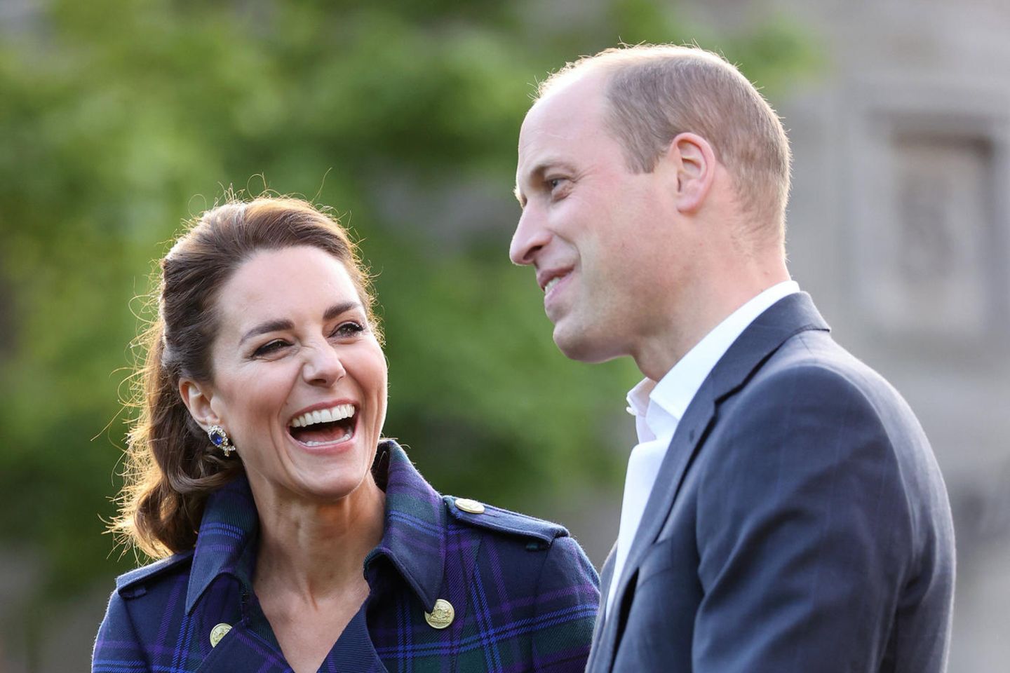 Royals: Herzogin Catherine und Prinz William: Erwischt! Date-Night in Schottland: Das Paar lacht gemeinsam