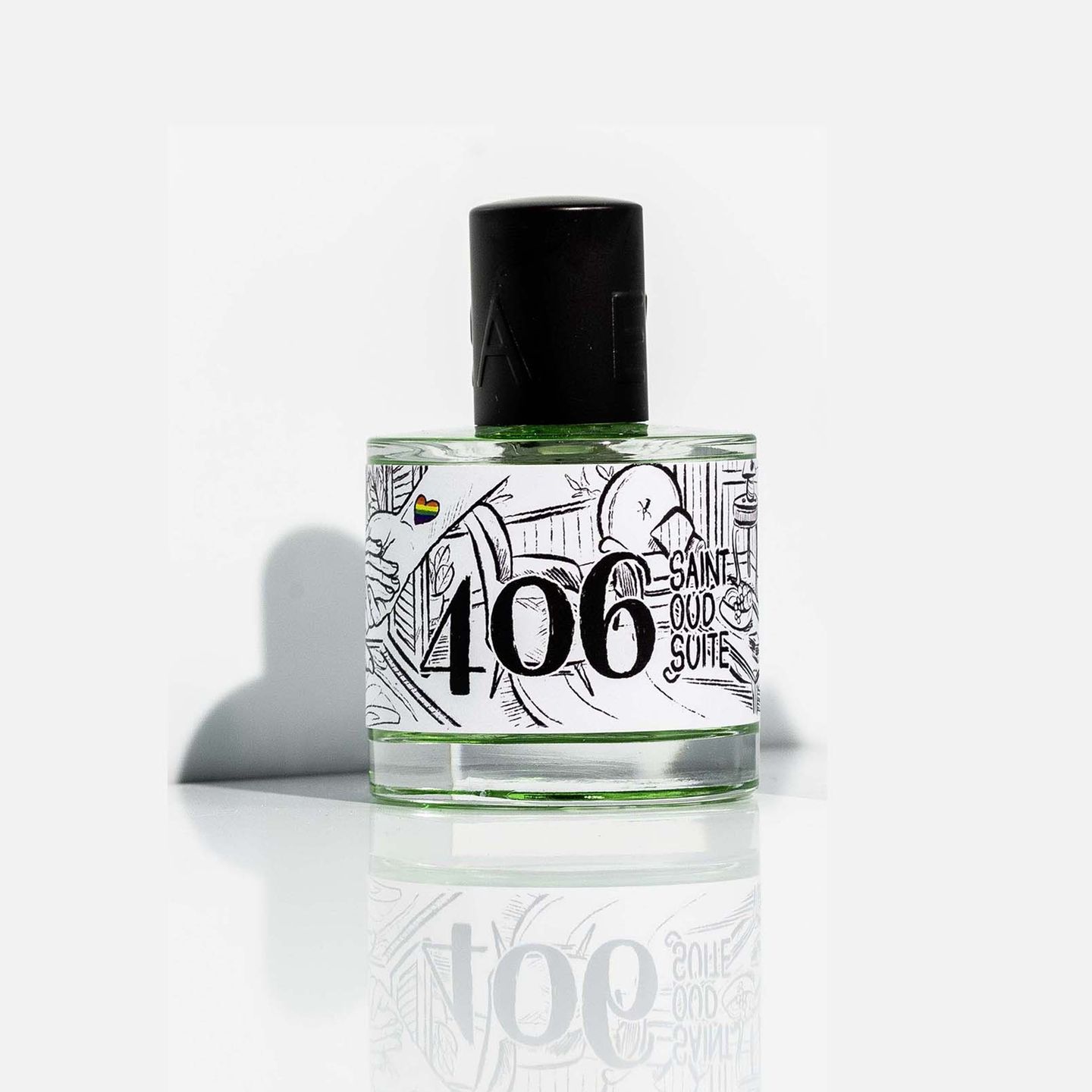 Tattookunst trifft auf Parfum-Expertise – die limitierte Pride-Edition des 406 Saint Oud Suite macht bereits vor der Benutzung Spaß. Parfum von Evora, ca. 50 Euro. 