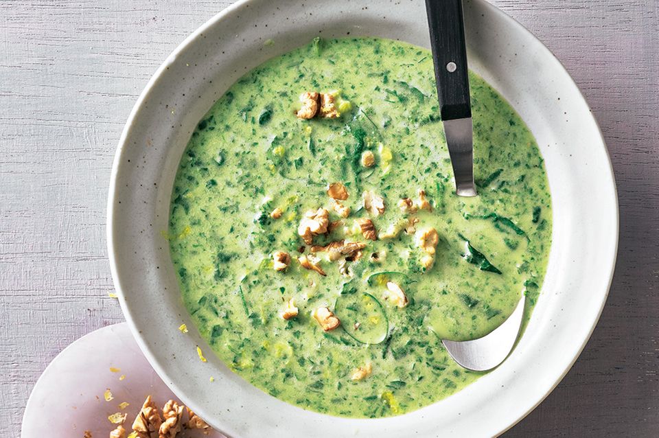 Gorgonzola-Spinat-Suppe