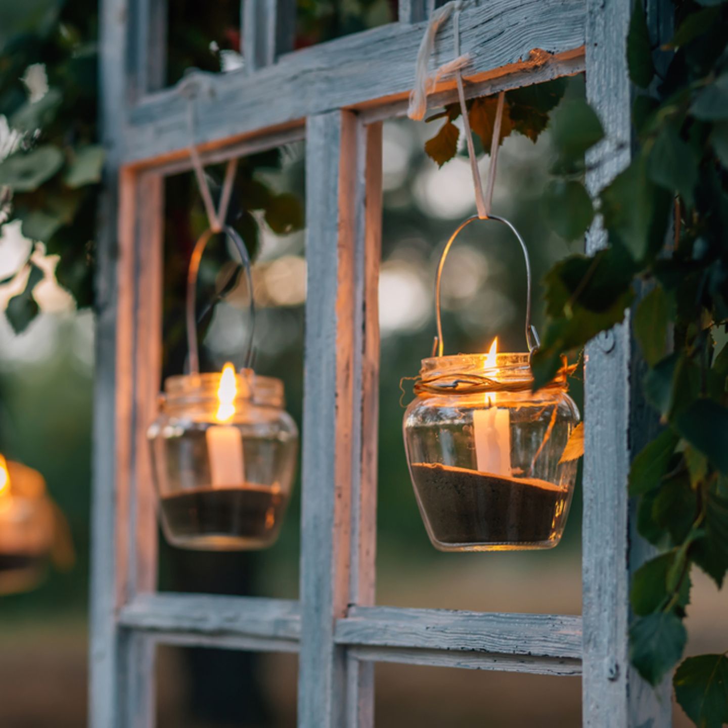 Terrassen-Deko selber machen: Kerzenhalter