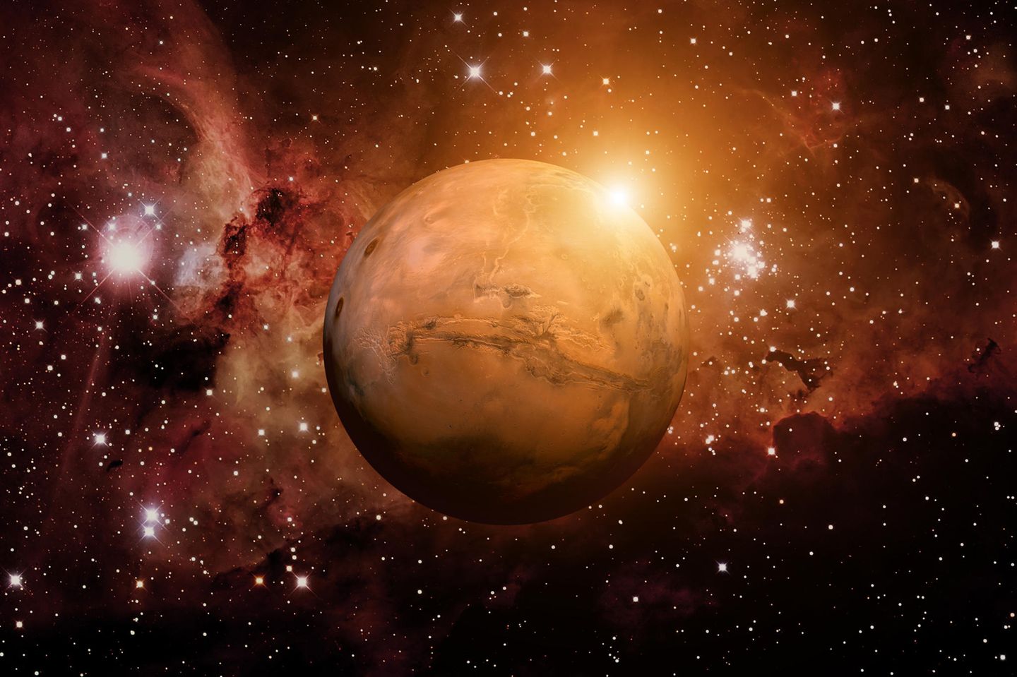 Horoskop: Planet Mars in unserer Galaxie