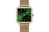 40er Jahre Mode: Uhr mit grünem Zifferblatt