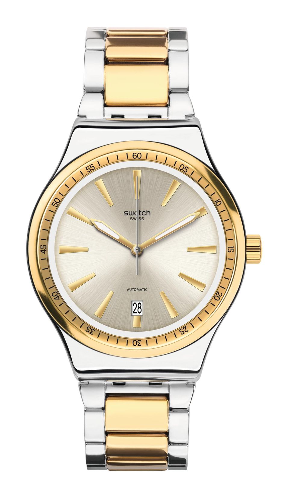 Goldene Linie Den eigenen Stil finden: silberne Uhr