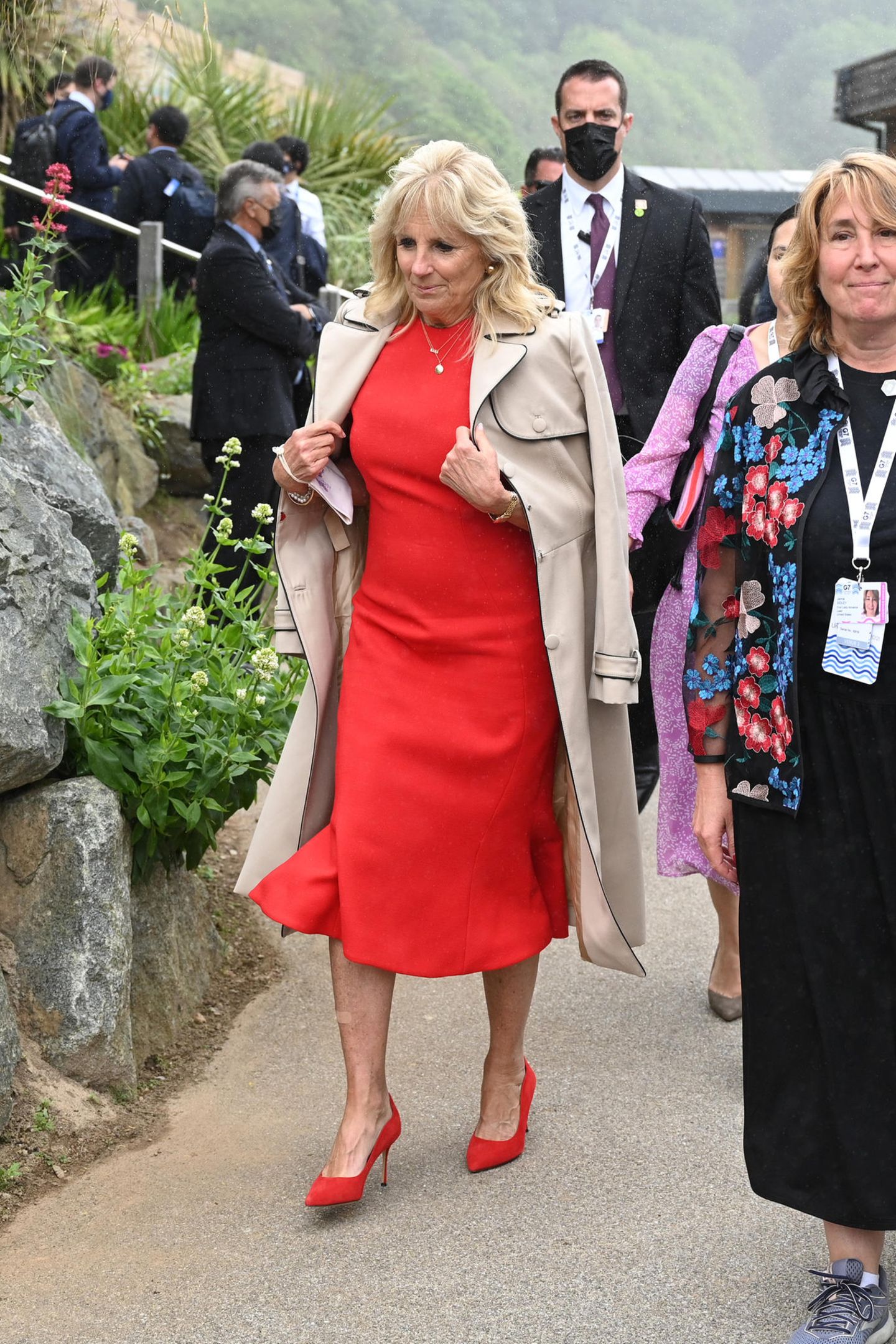 First Lady in Red