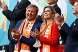 Willem-Alexander und Maxima besuchen ein EM-Spiel in Amsterdam