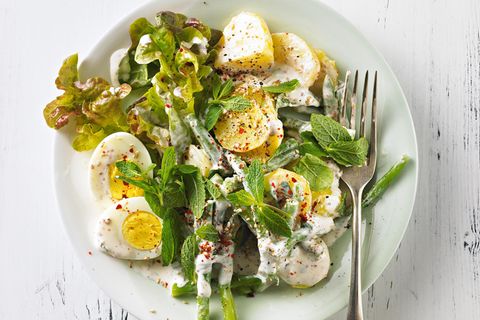 Kartoffel-Bohnen-Salat mit grünen Bohnen