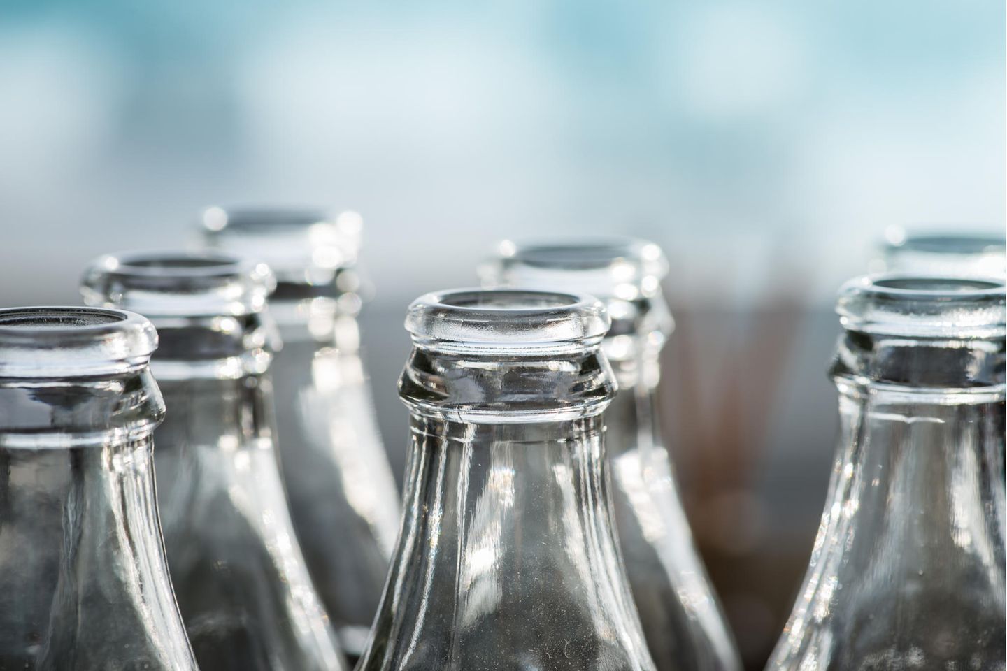 Glasflaschen: Verschiedene Glasverpackung