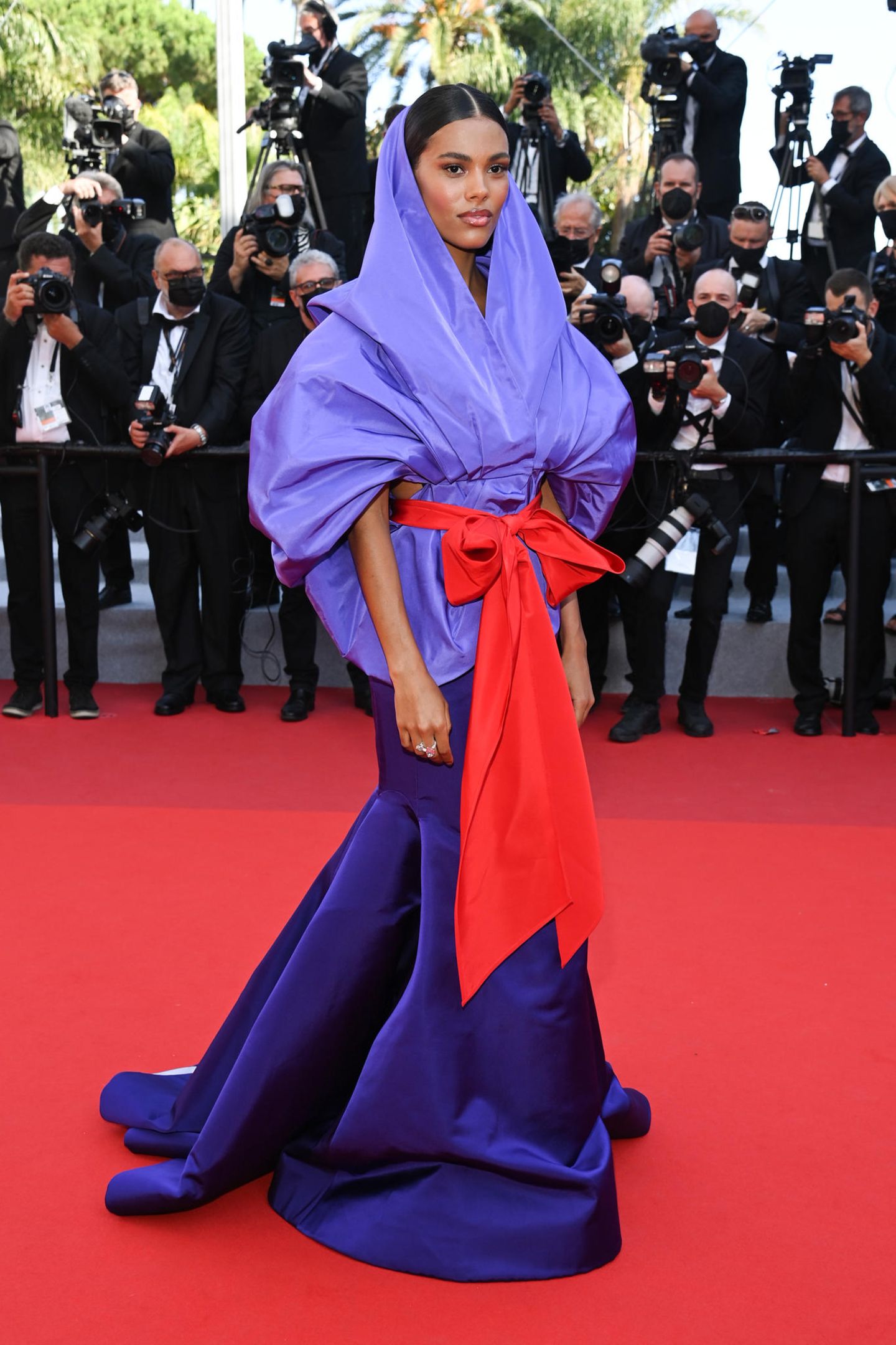 Tina Kunakey in Cannes