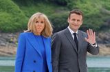Brigitte Macron besucht mit ihrem Mann Emmanuel den G7-Gipfel.