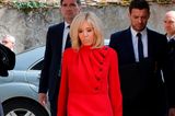 Brigitte Macron besucht das Chatêau du Clos Luce