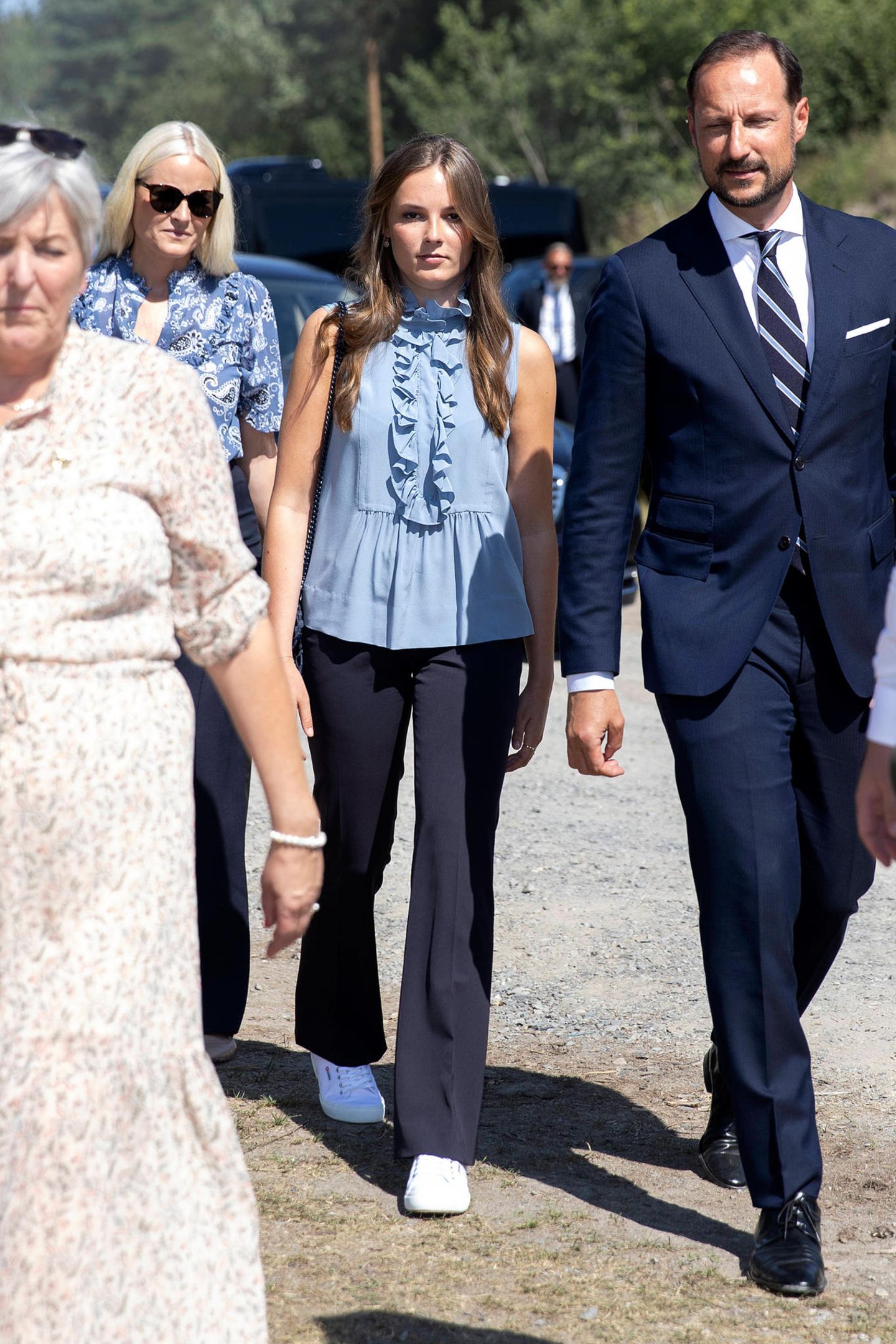 Die norwegische Kronprinzenfamilie besucht die Insel Utøya