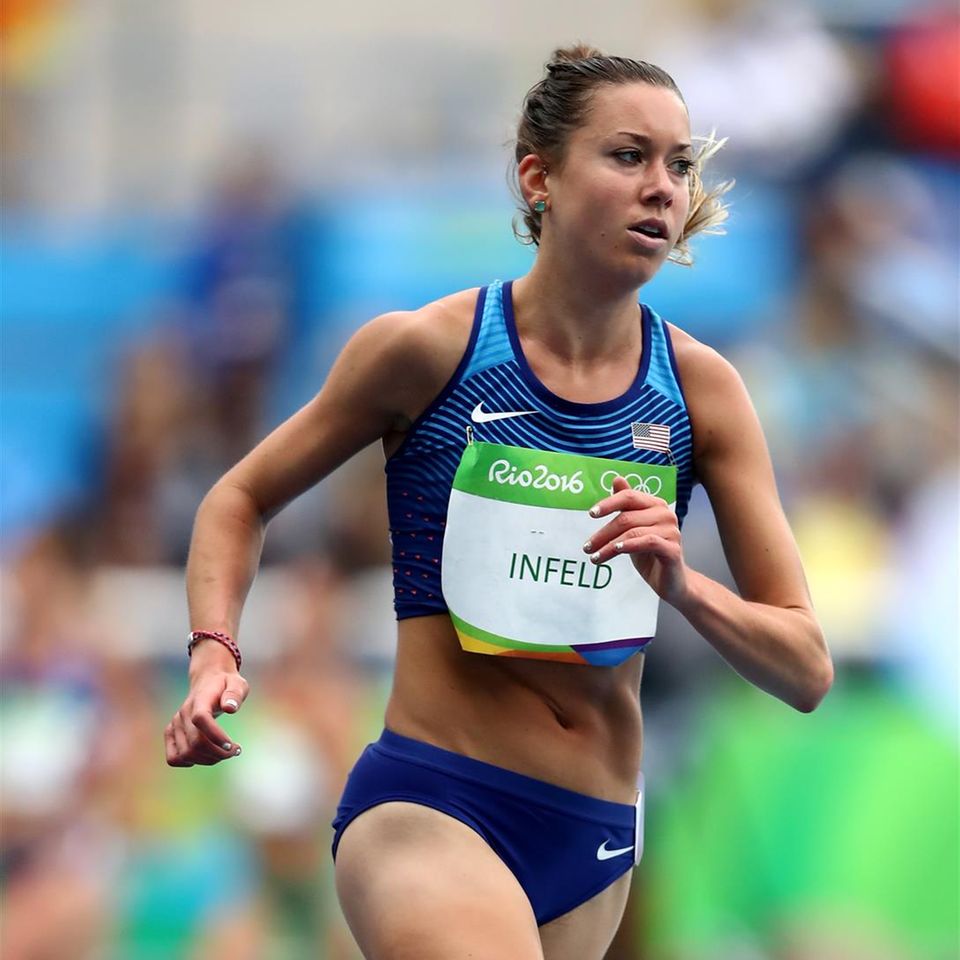 Emily Infeld: Läuferin im Wettkampf bei Olympia