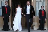 Meghan Markle und Prinz Harry verlassen das Windsor Castle nach ihrer Hochzeit.