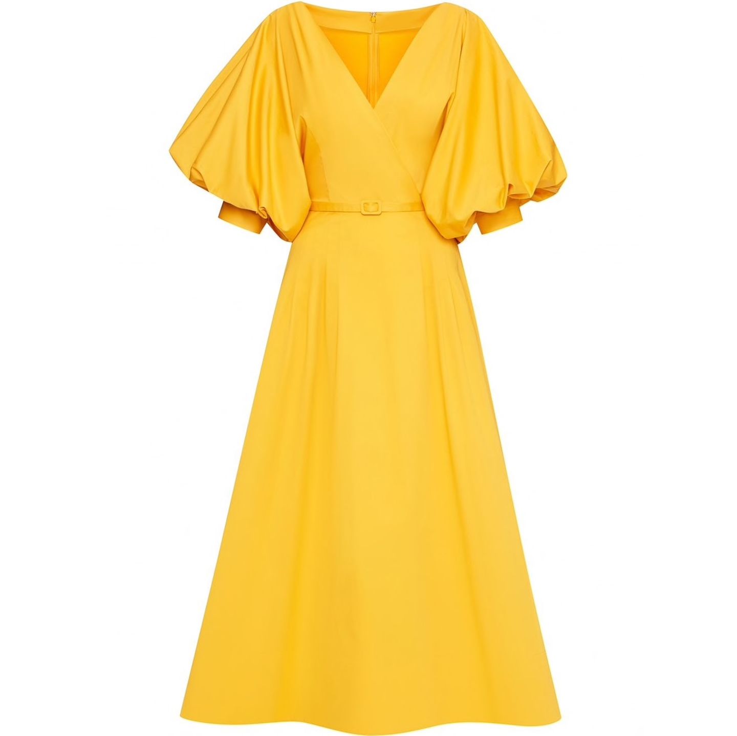 #anyoccasiondress: gelbes Kleid mit Puffärmel