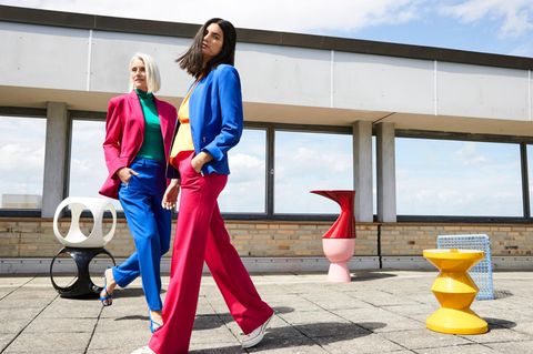 Colourblocking: Dreier-Farbkombination