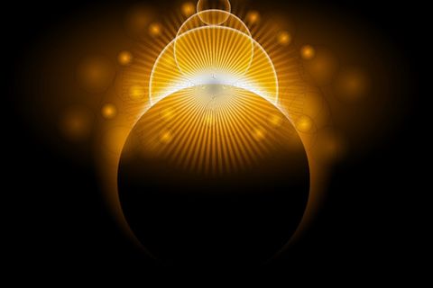 Horoskop für 7.9.2021: Sonne und Mond als Schattenriss