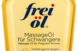 Gegen Schwangerschaftsstreifen "Massageöl für Schwangere" von Frei Öl, 125 ml ca. 17 Euro