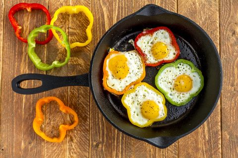 Schnelle Nummer: Frühstückseier in Paprika