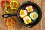 Schnelle Nummer: Frühstückseier in Paprika