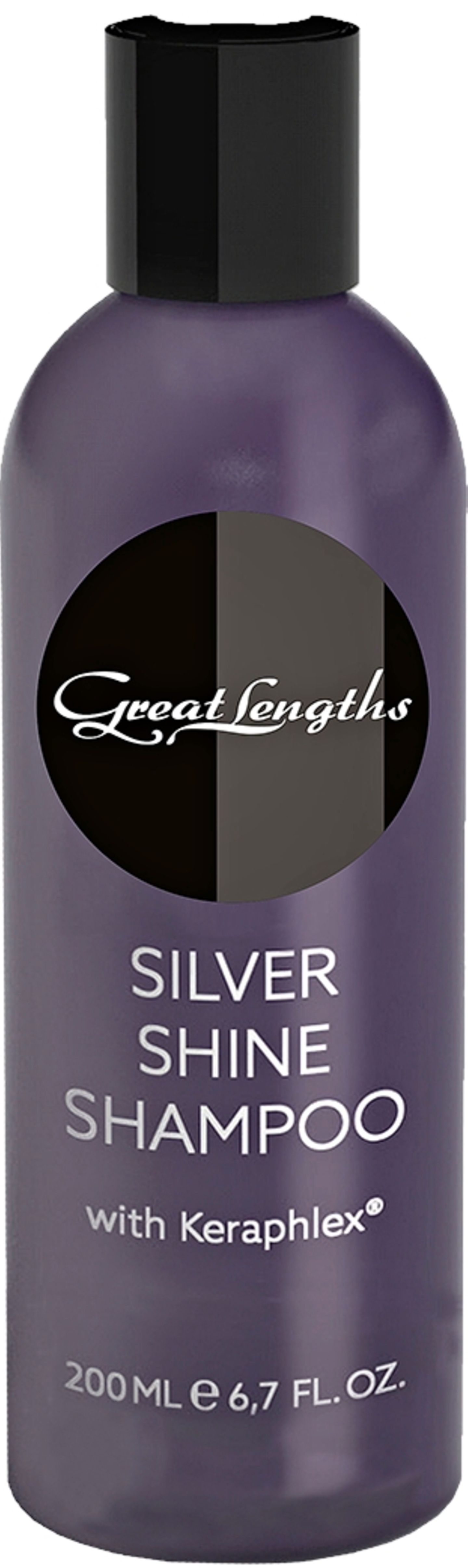 "Silver Shine Shampoo" von Great Lengths neutralisiert mit Kera-Protect-Komplex. 200 ml, ca. 19 Euro.