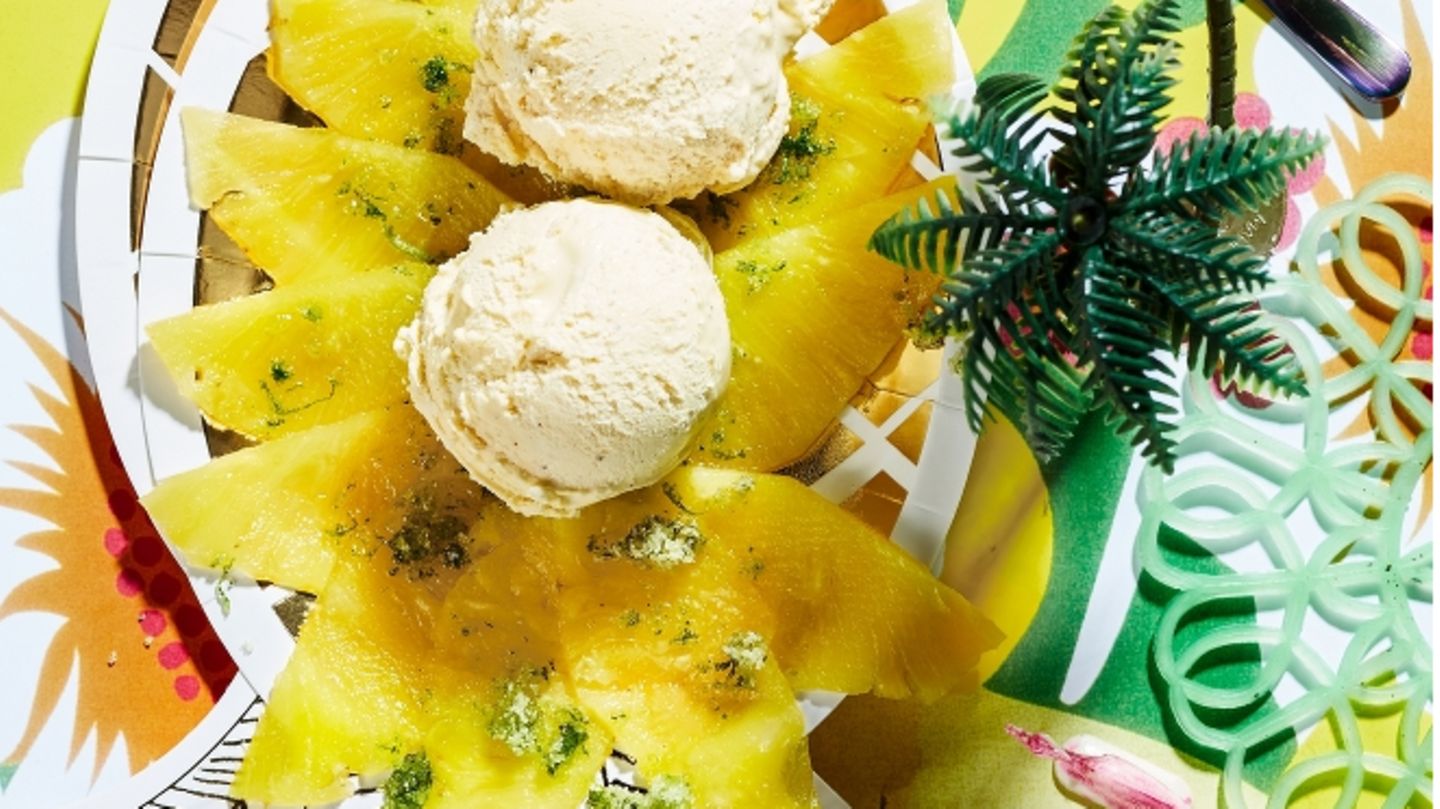 Ananas-Carpaccio mit Minzzucker | BRIGITTE.de