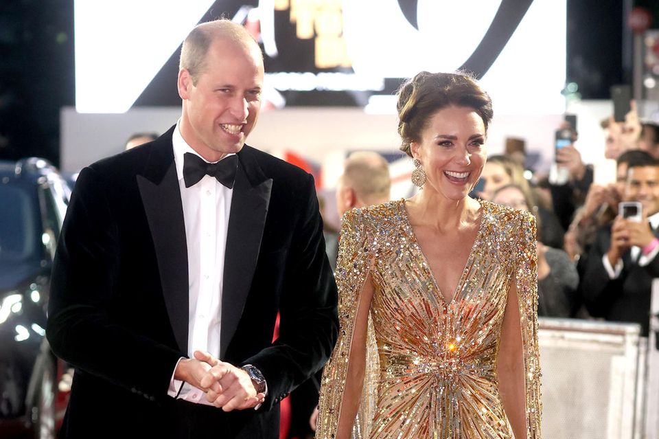 Kate Middleton und Prinz William am roten Teppich