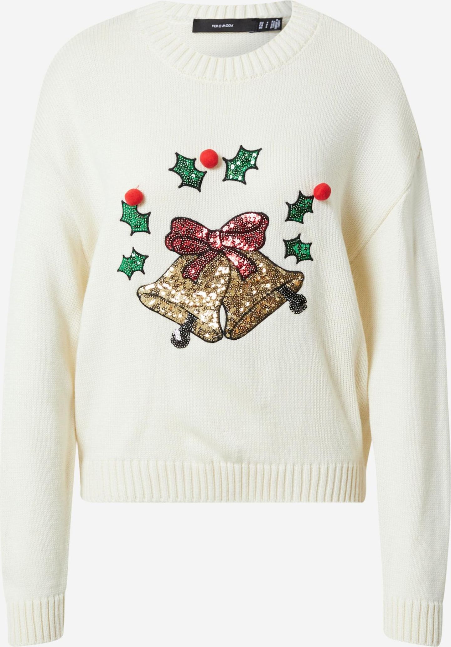 Na, wer musste bei diesem Pullover auch gleich an das bekannte Weihnachtslied denken? Von Vero Moda über About You, ca. 40 Euro.