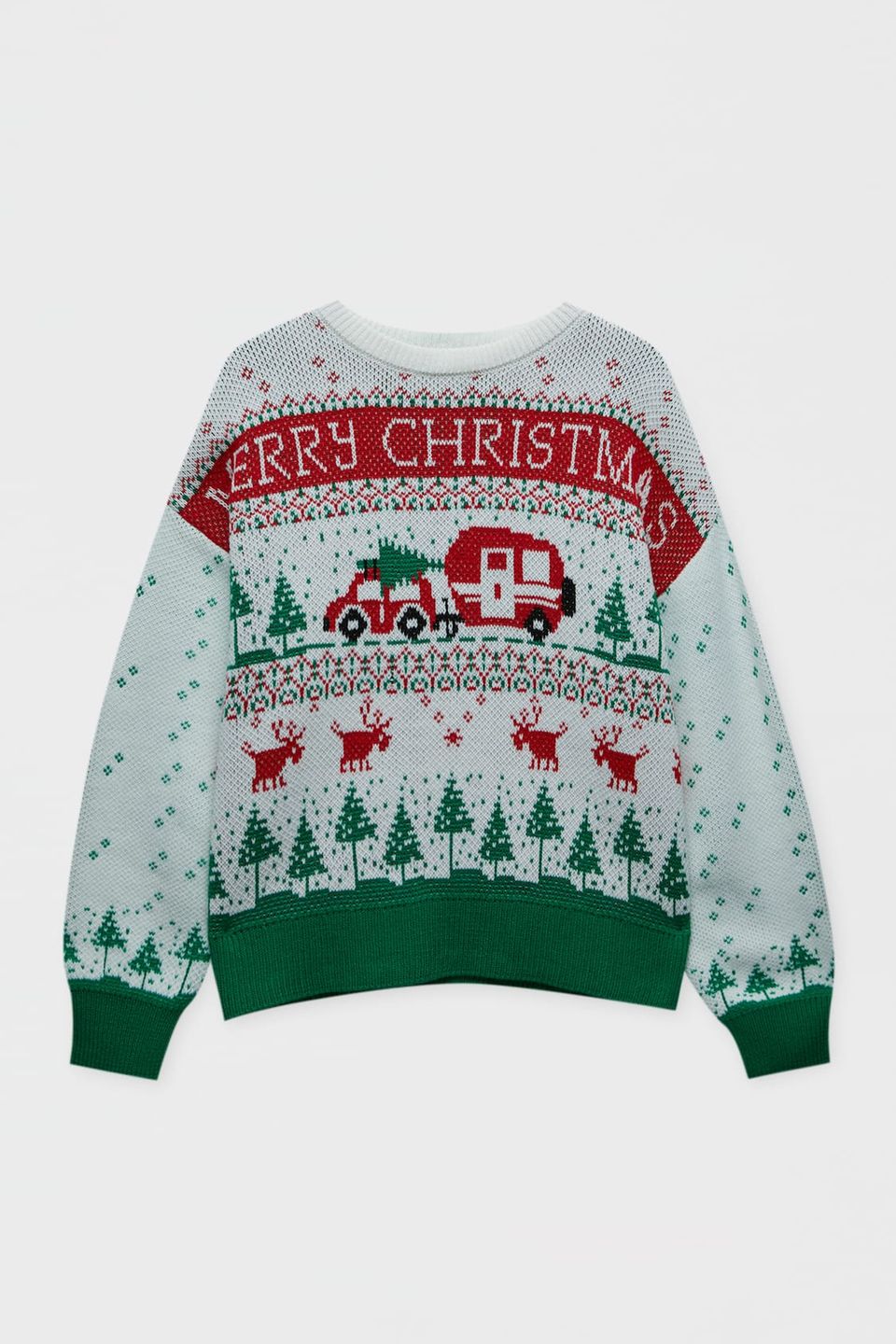 ''Merry Christmas'' lautet das Motto bei diesem Pullover mit süßem Wintermotiv. Von Next über Zalando, ca. 46 Euro.