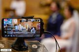Hochzeitsfotografie: Hochzeit auf dem Smartphone-Display