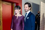 Prinzessin Sofia und Prinz Carl Philip auf dem roten Teppich