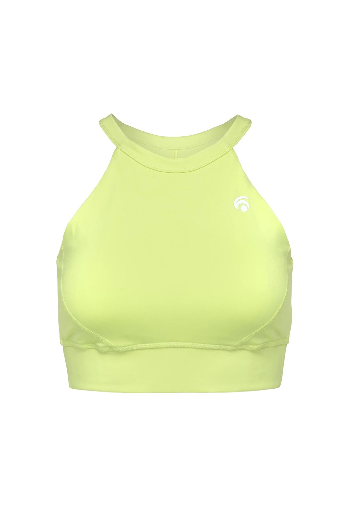 Bekommt ihr bei dem Anblick dieses Sport-Tops nicht auch sofort gute Laune? Wir auf jeden Fall! Der Neckholder-Bra "Lilly" bietet mittleren Support und sieht dazu noch ultra-stylisch aus. Natürlich gibt's auch die passende Hose dazu. Von OCEANSAPART, etwa 50 Euro.