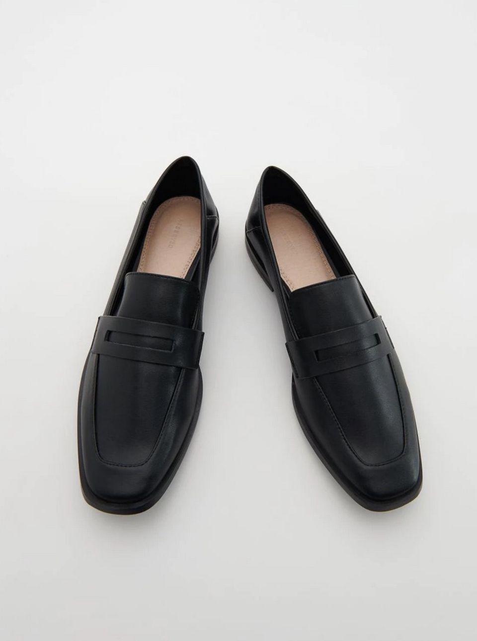 Schwarze Loafer von Reserved aus Glattleder