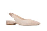 Slingback-Loafer von Mansfield in Creme-Rosa