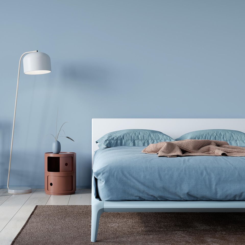 Blaues Schlafzimmer | Farbpsychologie: Mit diesen Wandfarben schläfst du besser und hebst deine Stimmung