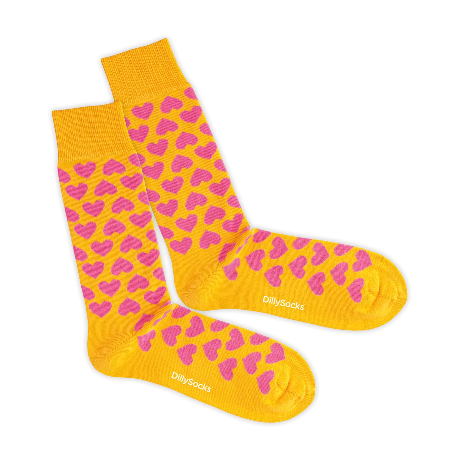 Socken kann man immer gebrauchen. Und mal ehrlich: die Farbkombi ist einfach der Knaller!   Bittersweet Love von Dilly Socks für 9 €