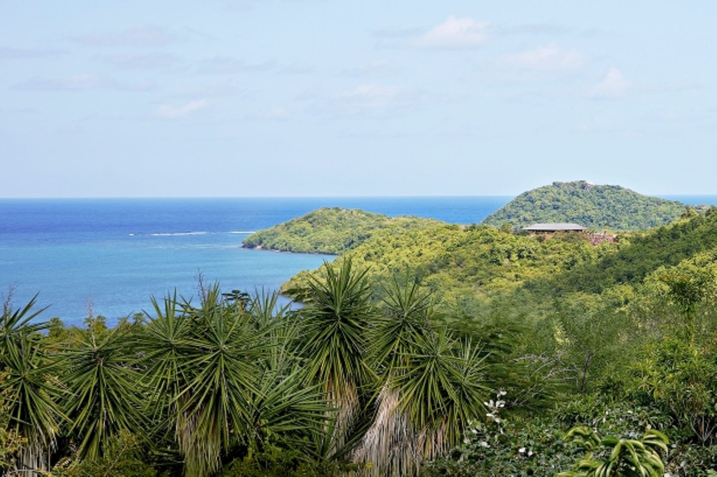 Martinique: Aussicht aufs Meer auf Martinique