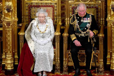 Queen Elizabeth und Prinz Charles
