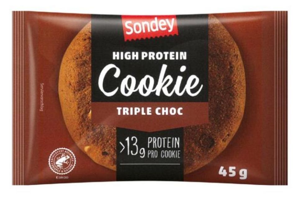 Rückruf: Sondey High Protein Triple Choc Cookie