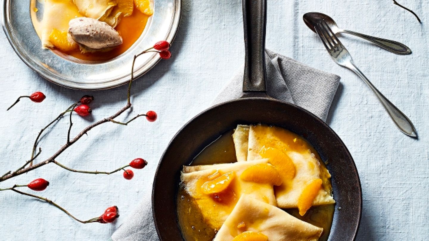 Crêpe Suzette Mit Lebkucheneis | BRIGITTE.de