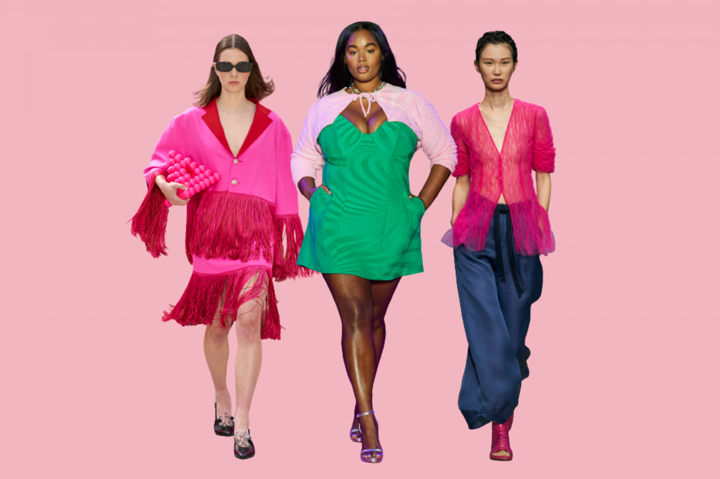 Starke Kombi: Pink stylen wir jetzt mit unerwarteten Farben