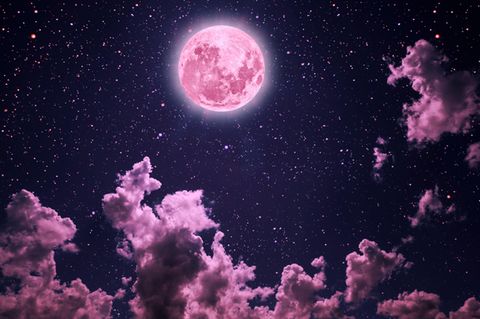 Horoskop: Ein pinkfarbener Vollmond