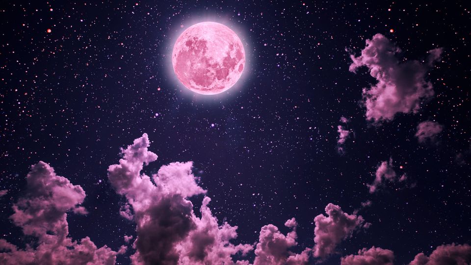 Horoskop: Ein pinkfarbener Vollmond