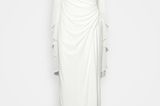 Dieses Kleid würde nicht nur zu einer Hochzeit, sondern auch zu einer Preisverleihung passen. Das Cape macht das bodenlange Kleid zum ultimativen Hollywood-Piece in Weiß. Von Adrianna Papell, etwa 199 Euro.