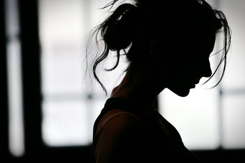 Psychologie: Silhouette einer Frau